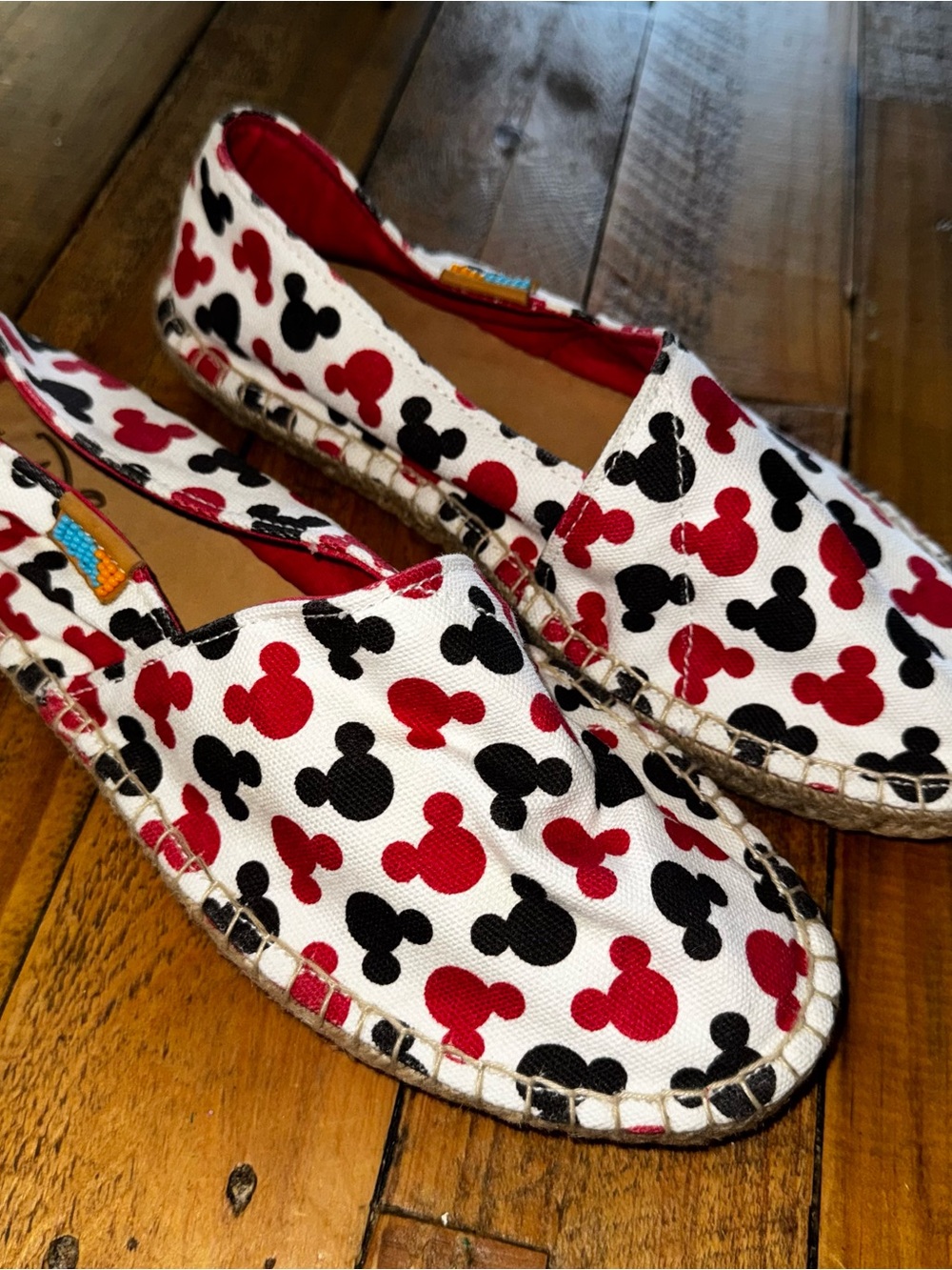 Ubuntu x Disney Canvas Espadrilles with Red & Black Print